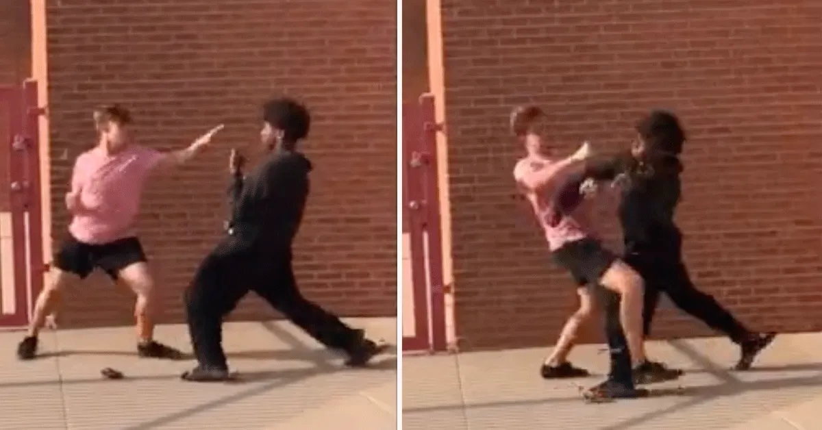 Schooljongen is vechtmachine! 'Klapt erop los’ (video)