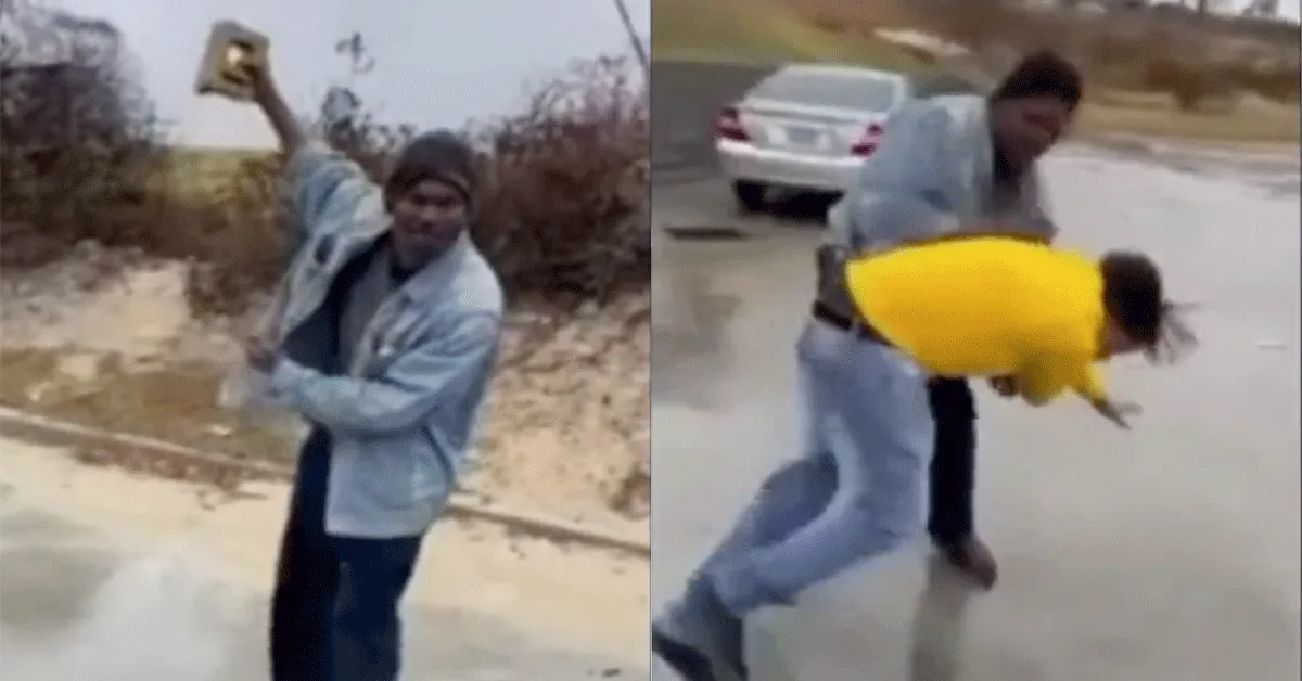Dakloze bokser slaat hufters aan stront! 'Hardcore' (video)