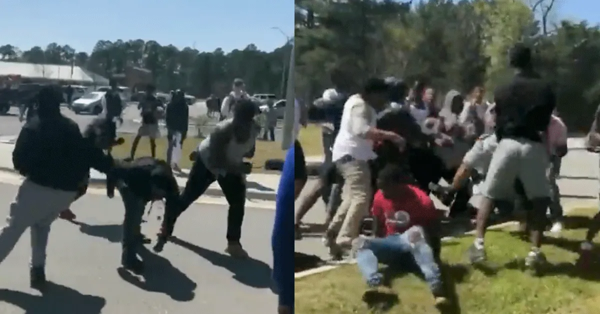 Vechtmachine pakt ze allemaal! 'Rammen op het schoolplein' (video)