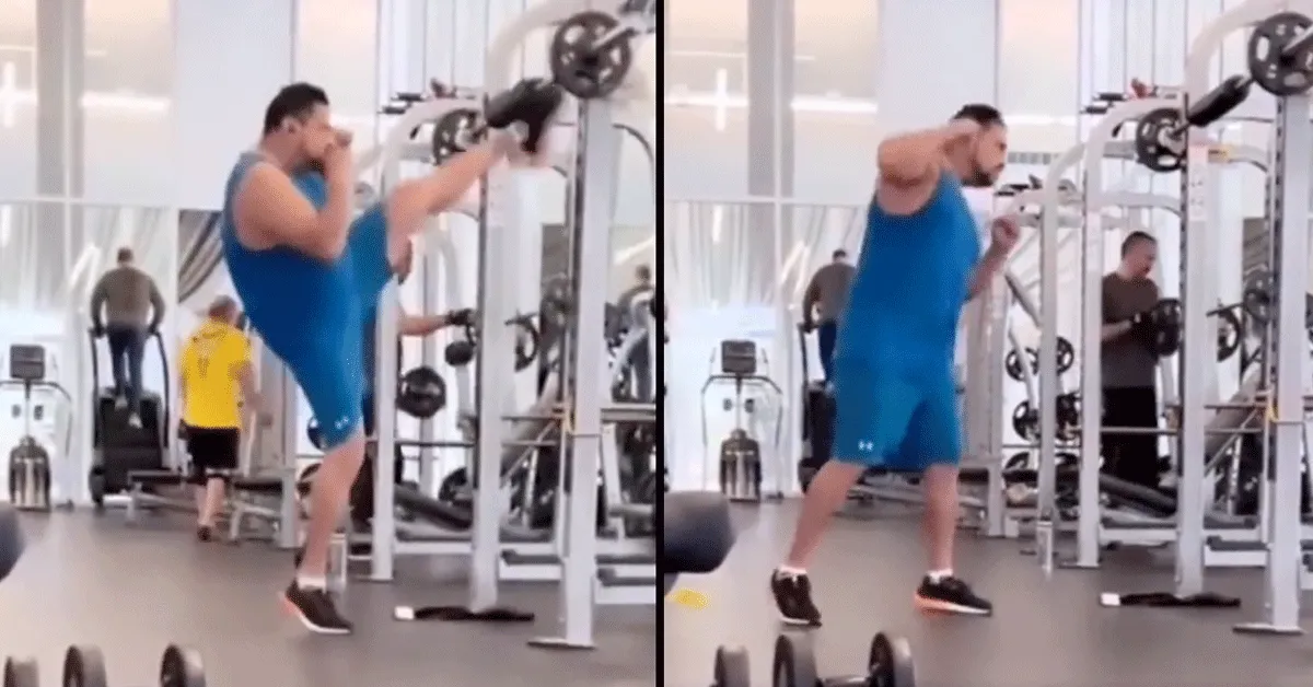 Gekke Harry Kickbokst in de Basic Fit: 'Geef hem geen contract' (video)