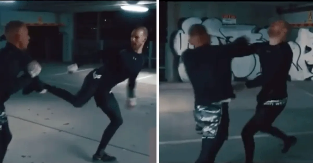 Knokker heftig 'KO' tijdens illegaal gevecht in parkeergarage (video)