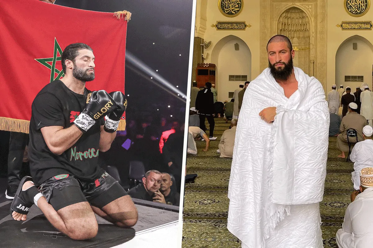 Topkickbokser Jamal Ben Saddik op bedevaart in Mekka