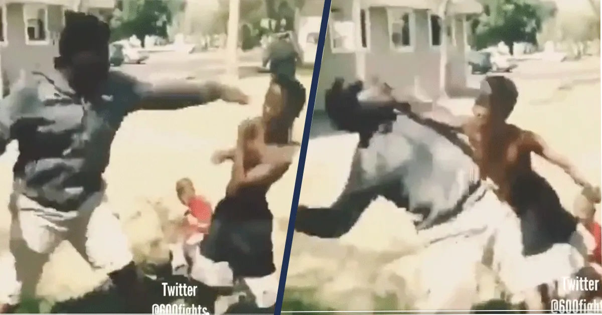 Knulletje straft kindermepper keihard af! 'Poten thuis' (video)