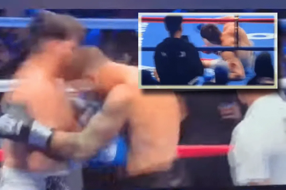 Vies! Brute kopstoot bij boksdebuut levert diskwalificatie op (video)