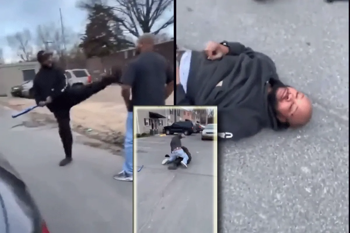 'Nokken hij is al 'KO!' Knuppelaar neer gemept (video)