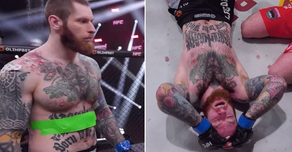 Duct Tape helpt niet! Kwetsende Tattoo schokt vecht fans