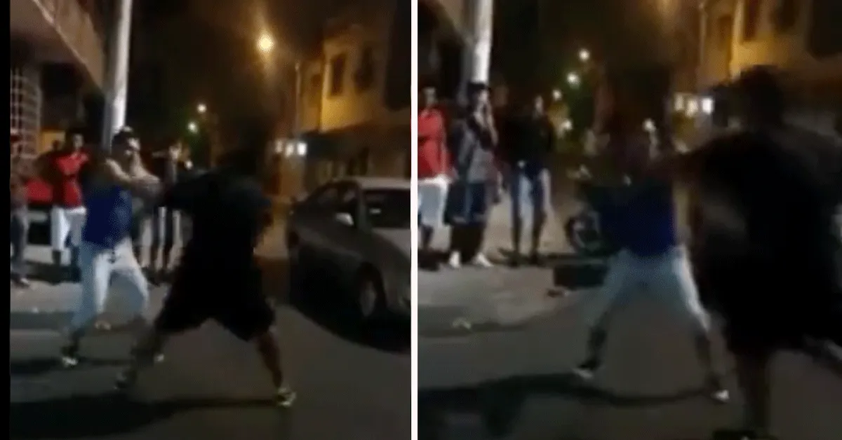 Ophitser geklapt na ongewild advies tijdens straatgevecht (video)