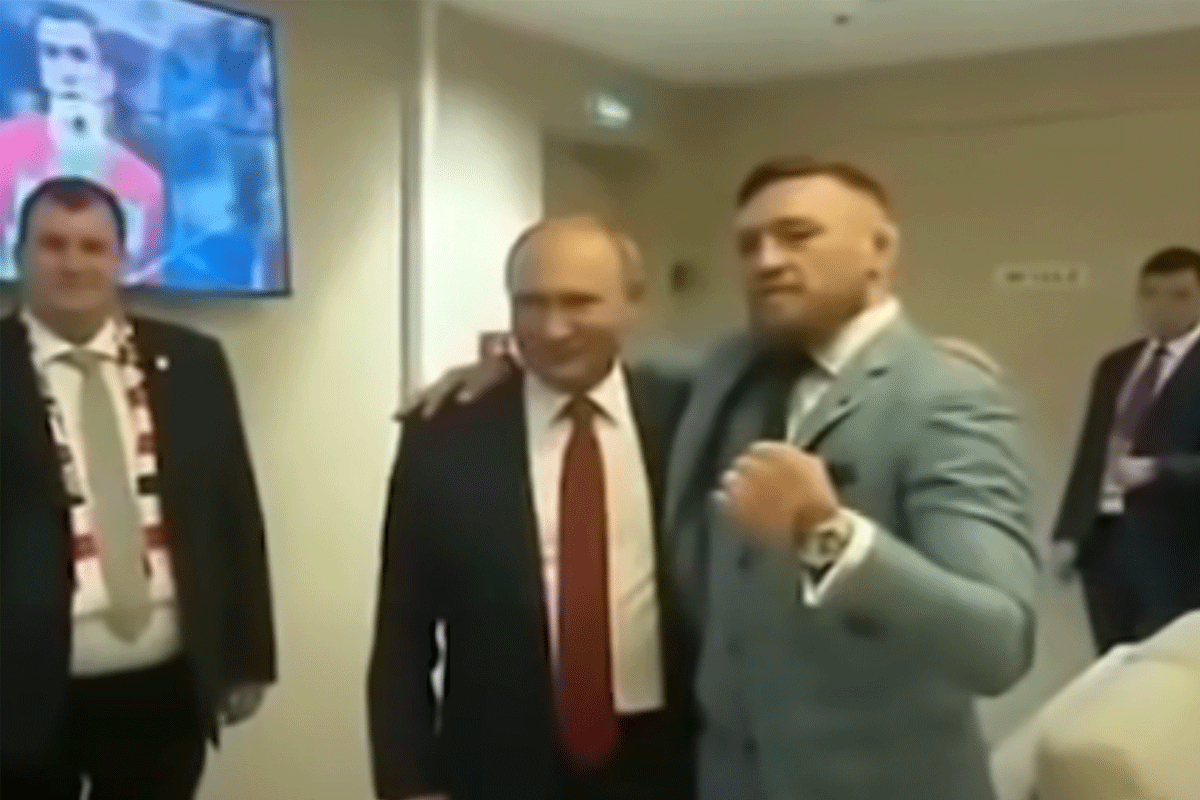 'Angst!' Poetin was bang voor UFC-ster McGregor's cadeau