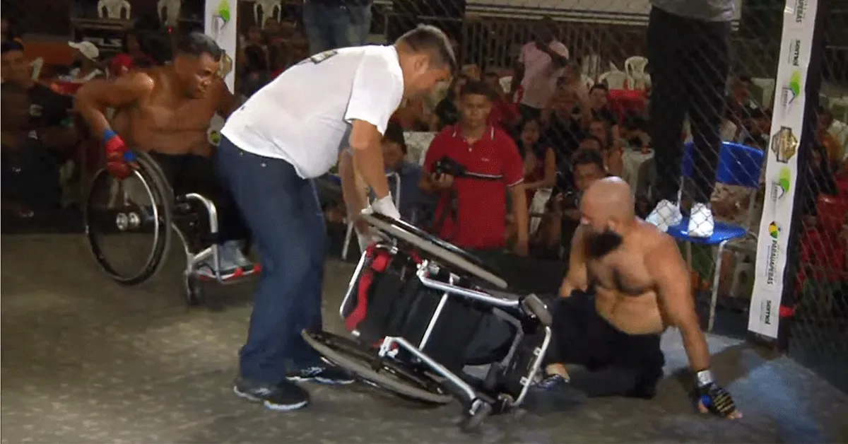 Rolstoel MMA-vechter: 'Wij zijn niet zielig maar knokkers' (video)