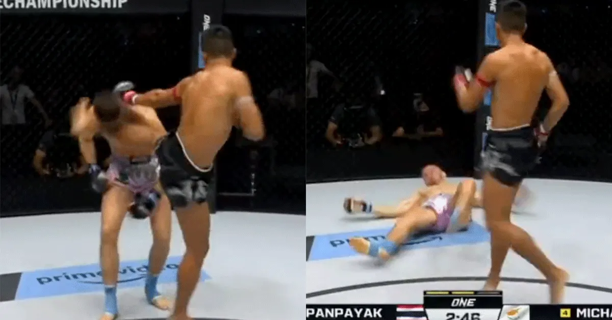 Boze kickbokser maakt belofte niet waar! 'Zwaar knock-out getrapt' (video)