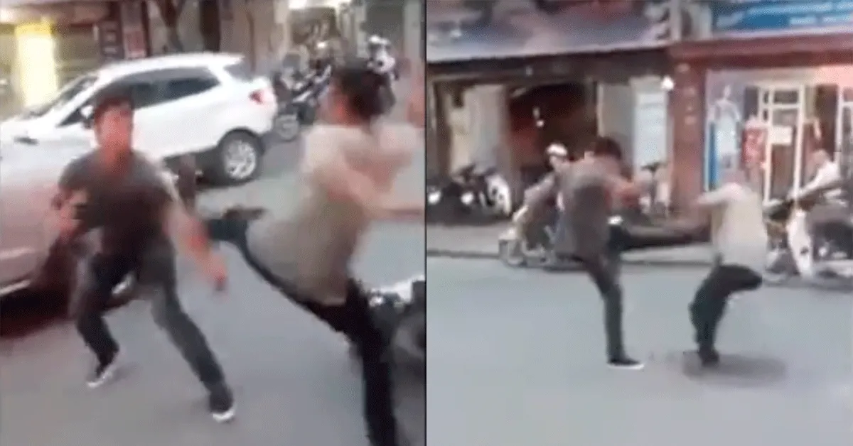Scooter Boys slaat erop los tijdens verkeersruzie! 'Kickboksen rules' (video)