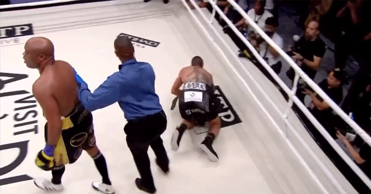 UFC-legende Silva sloopt Machado in niet goedgekeurde bokswedstrijd (video)