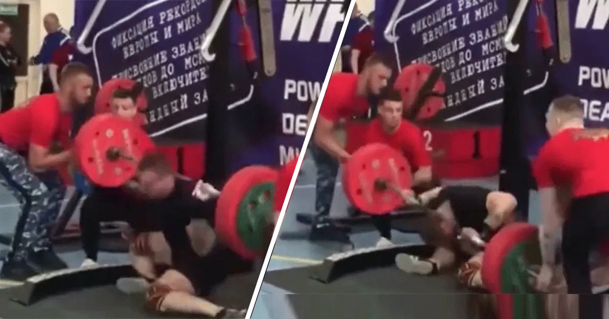 KRAK! Sterke man breekt been tijdens squat (video)