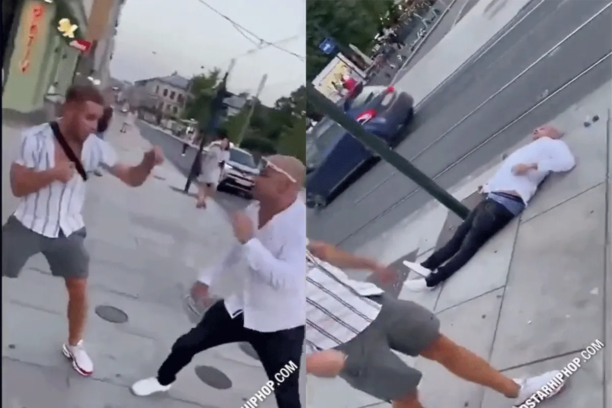 Relaxte Dude klapt ruziezoeker KO: 'Kom boksen dan' (video)