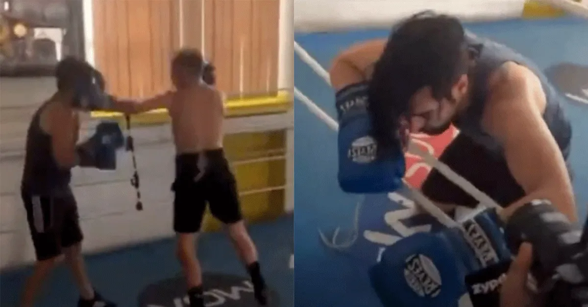 Bokskampioen slaat pestkop in elkaar! 'Wat nou lafaard' (video)