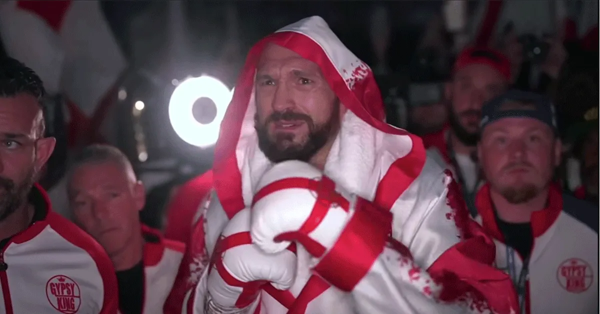 Lachende Tyson Fury neemt stoten: 'Is dat alles wat je hebt' (video)