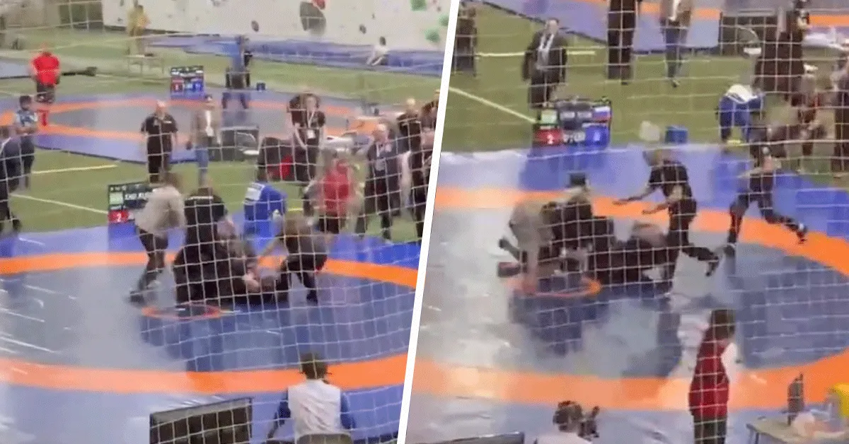 Massale knokpartij tussen fans en worstelaars: 'Foute coaches' (video)
