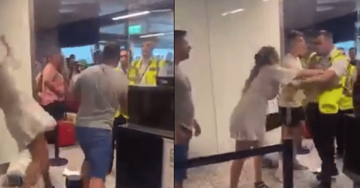 Man slaat security plat op vliegveld! 'Lekker voordringen' (video)