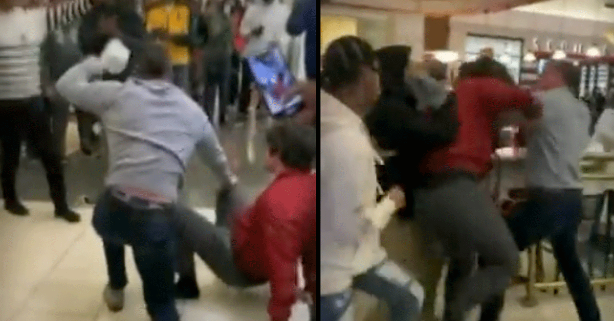 2 Kerels geklapt in winkelcentrum! 'N*gga? Zeg dat nog eens' (video)