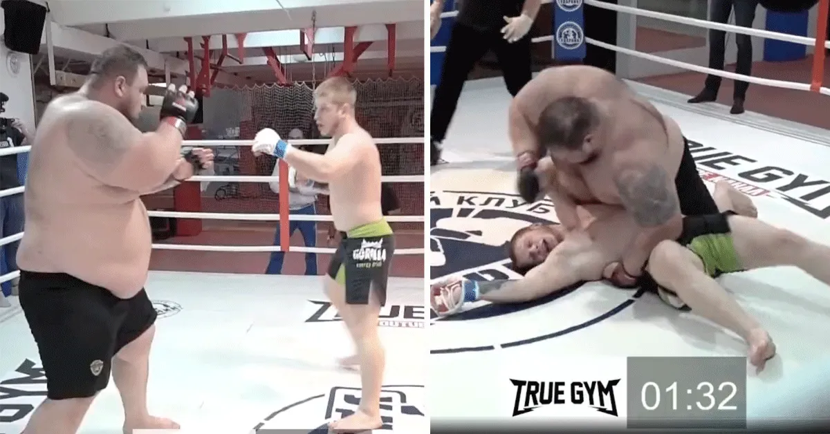 220 kg vs 77kg! Gevecht eindigt fataal met slam KO (video)