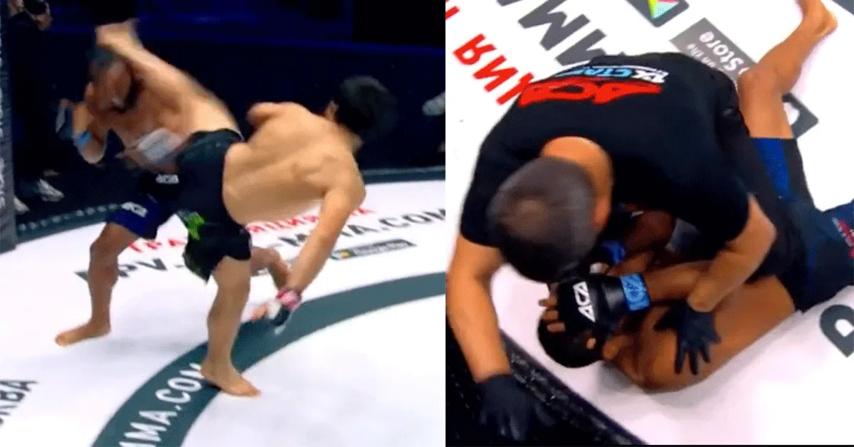 Spin-kick KO! Rus sloopt tegenstander in 28 sec | video