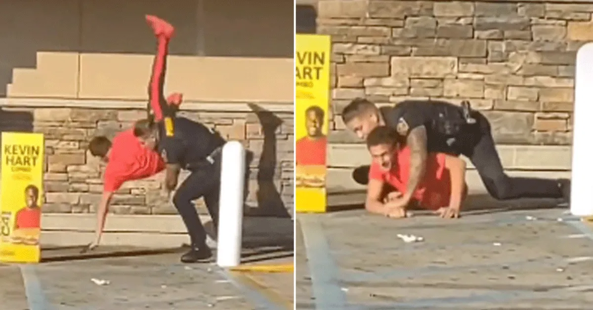 Schooljongen neemt agent te grazen! 'Niet slim' (video)