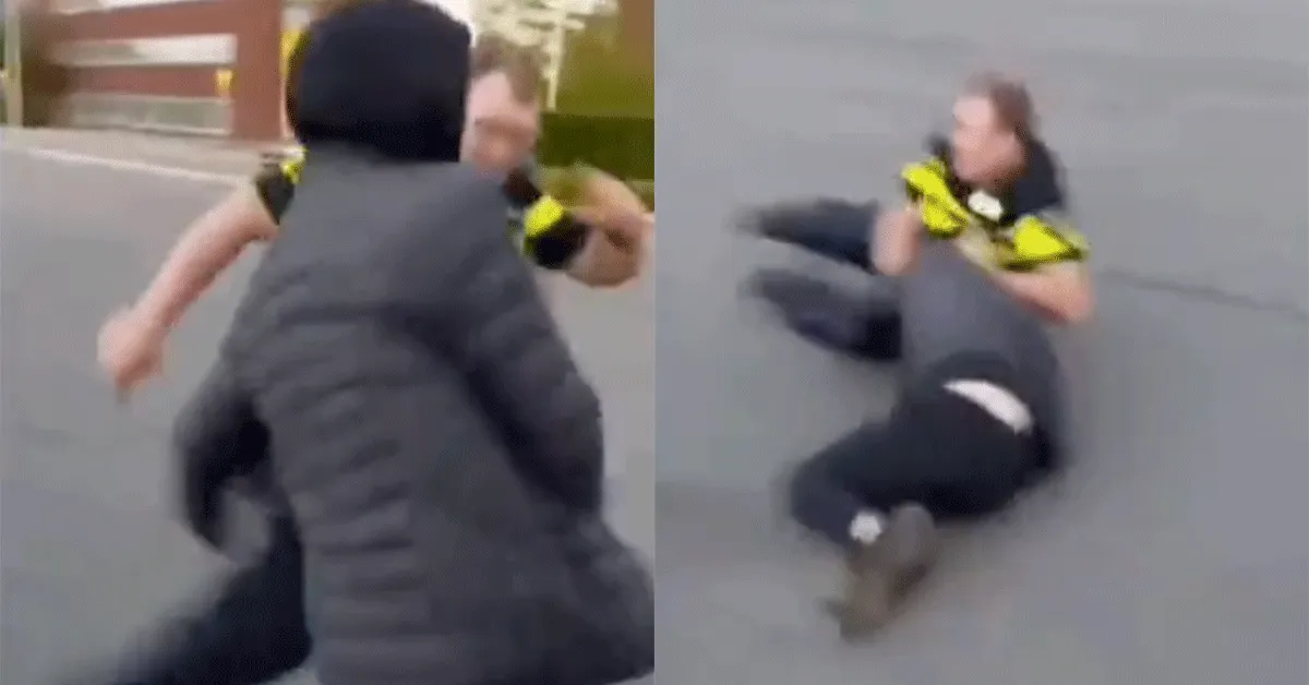 Agent gaat tekeer als een wilde! 'Opgefokte MMA-vechter' (video)
