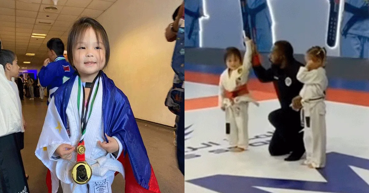 5-Jarige Aleia wint Jiu-Jitsu wereldtitel! 'Zit in de familie' (video)