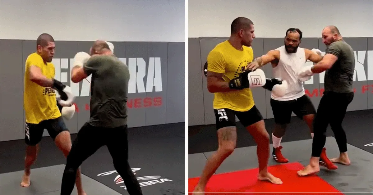 Coach grijpt in tijdens Alex Pereira's sparring rondje! 'Stoppen' (video)