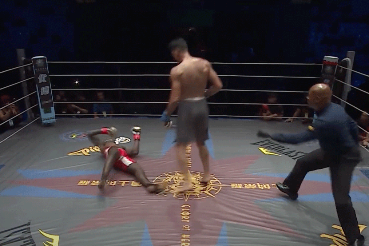 UFC kampioen bang voor pak slaag van ex-Glory's Pereira (video)