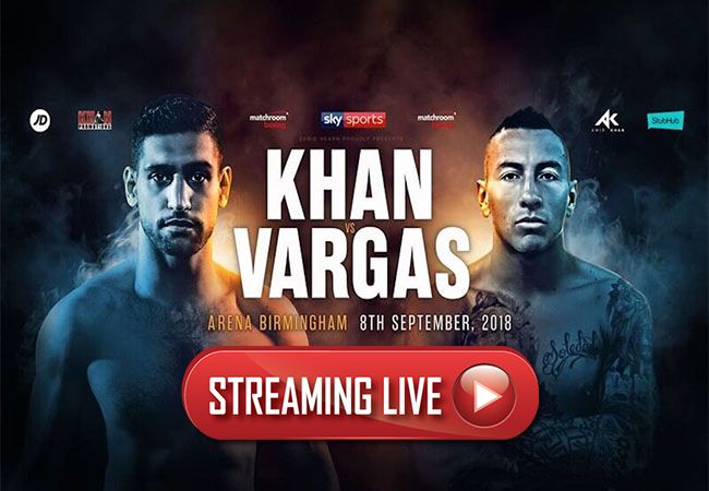Boksen: Gratis kijken naar Amir Khan vs. Samuel Vargas