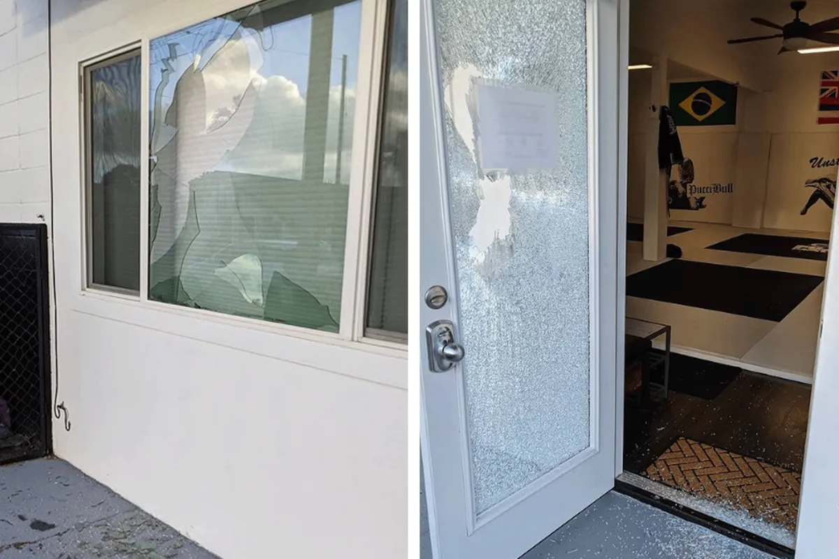 Man pleegt vernielingen aan nieuwe sportschool van MMA-kampioen (video)