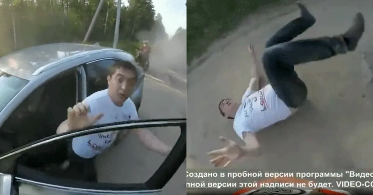 Autogek krijgt pak slaag! 'Waggie gaat loesoe' (video)