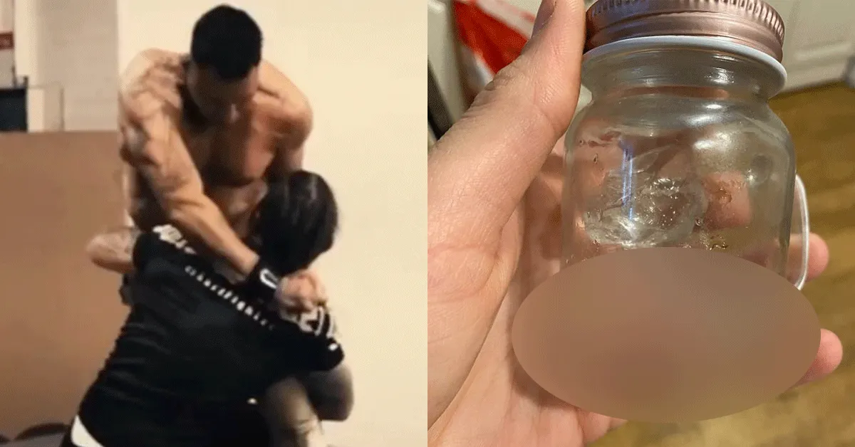 KOTS! Vechter bijt stuk oor af van tegenstander (video)