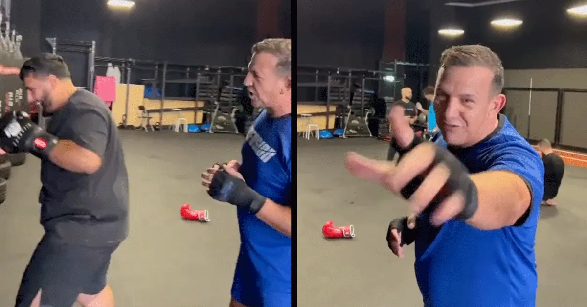 Najib Amhali stoomt Glory vechter klaar voor wedstrijd op Rivals 3