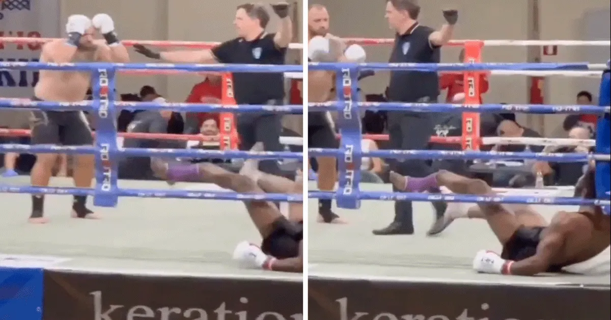 Kickbokser breekt been rivaal! 'Dat is schrikken' (video)