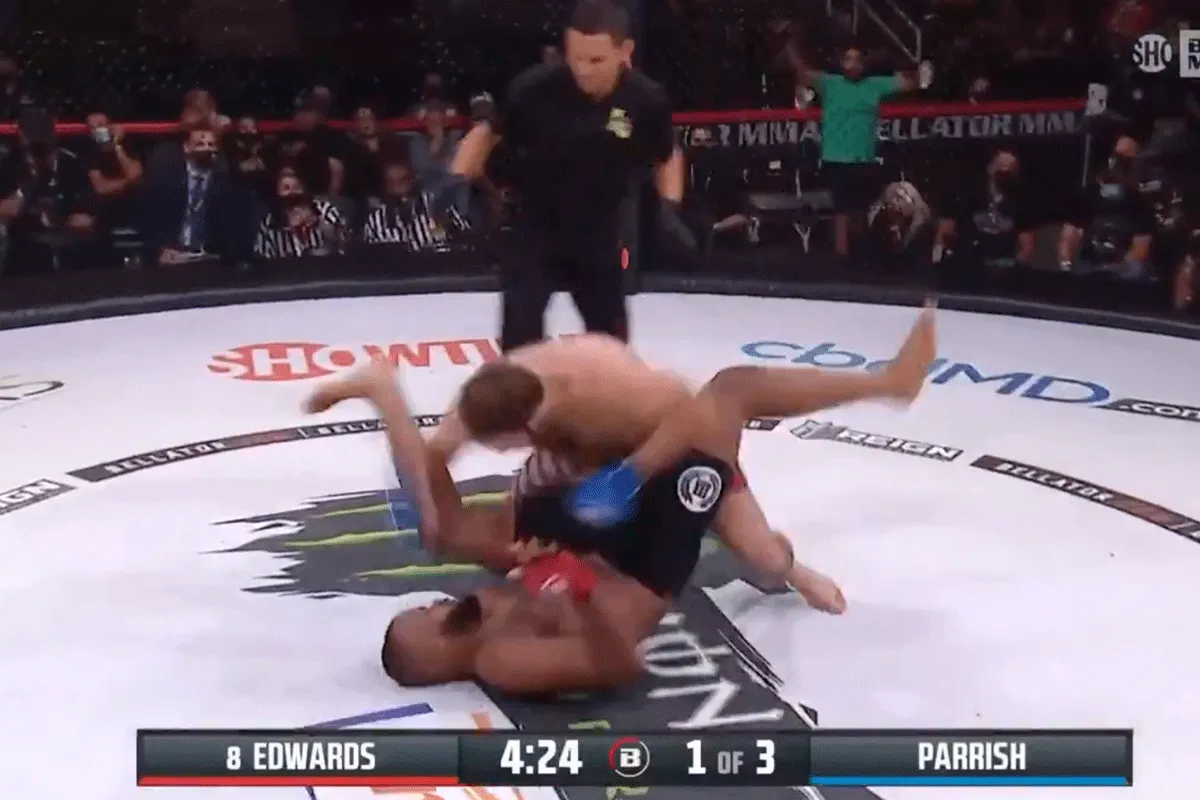 38 sec 'KO'! Underdog Big Tuna MEPT favoriet Edwards vlak (video)