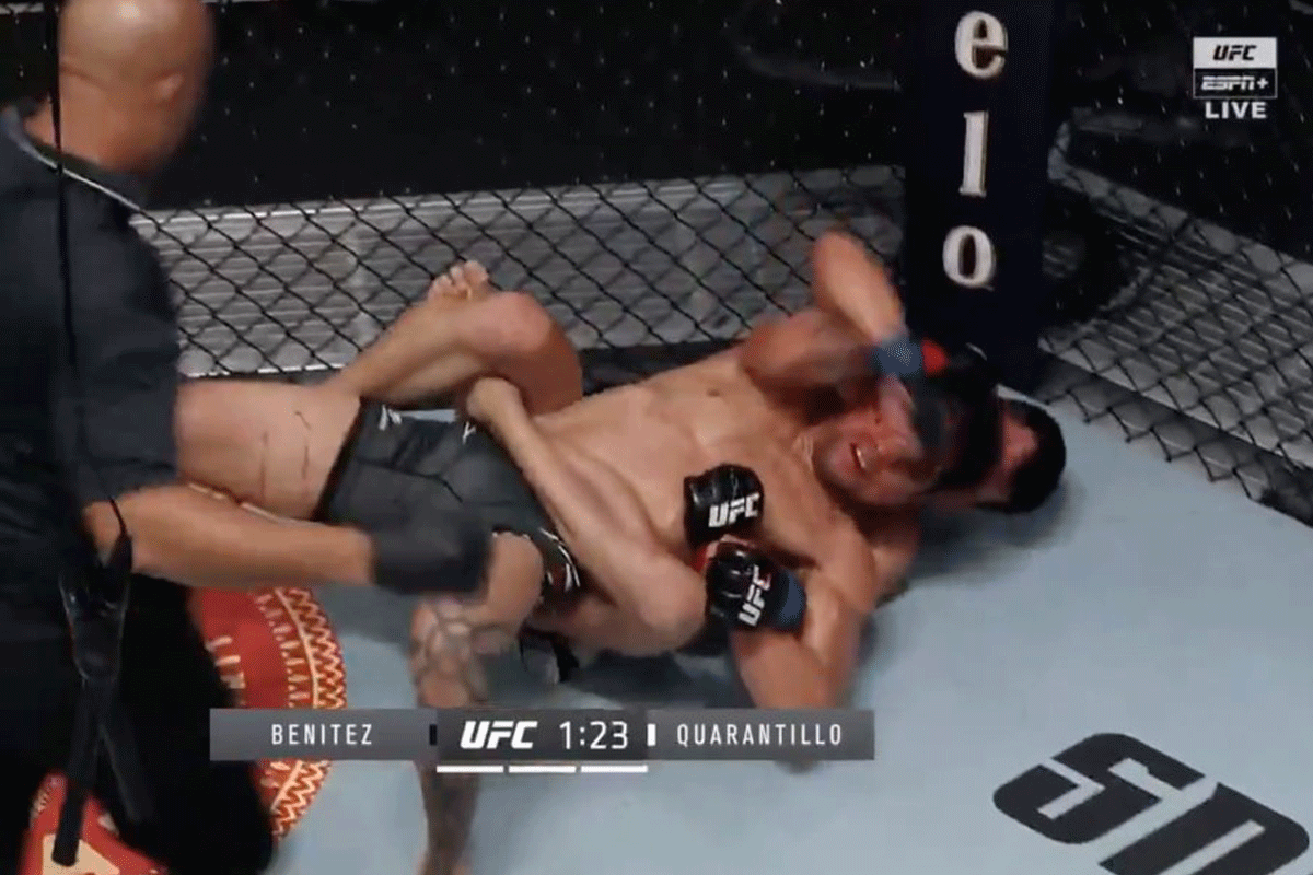 NOOIT GEZIEN! UFC'er scoort unieke 'KO' op tegenstander (video)