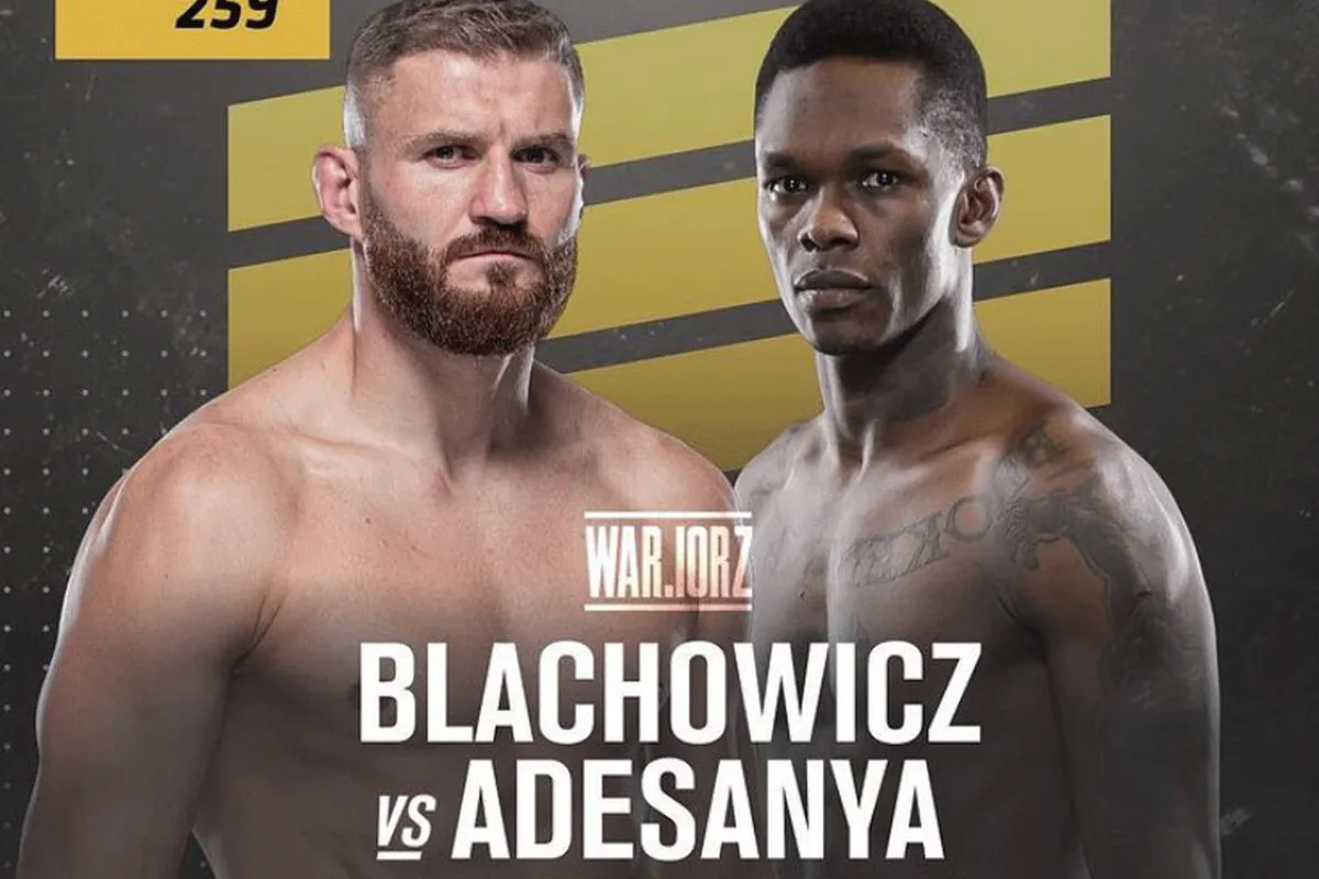 Israel Adesanya vs Jan Blachowicz gepland voor UFC 259