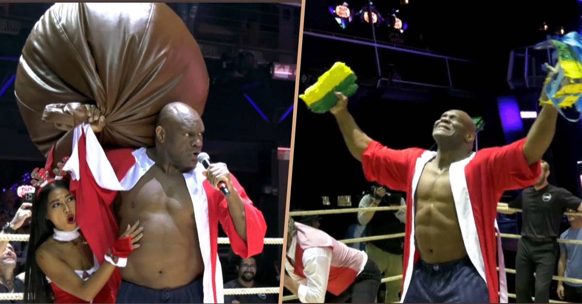 Totale gekte! Vechtegende Bob Sapp 'Sack Fight' Kampioen (video)