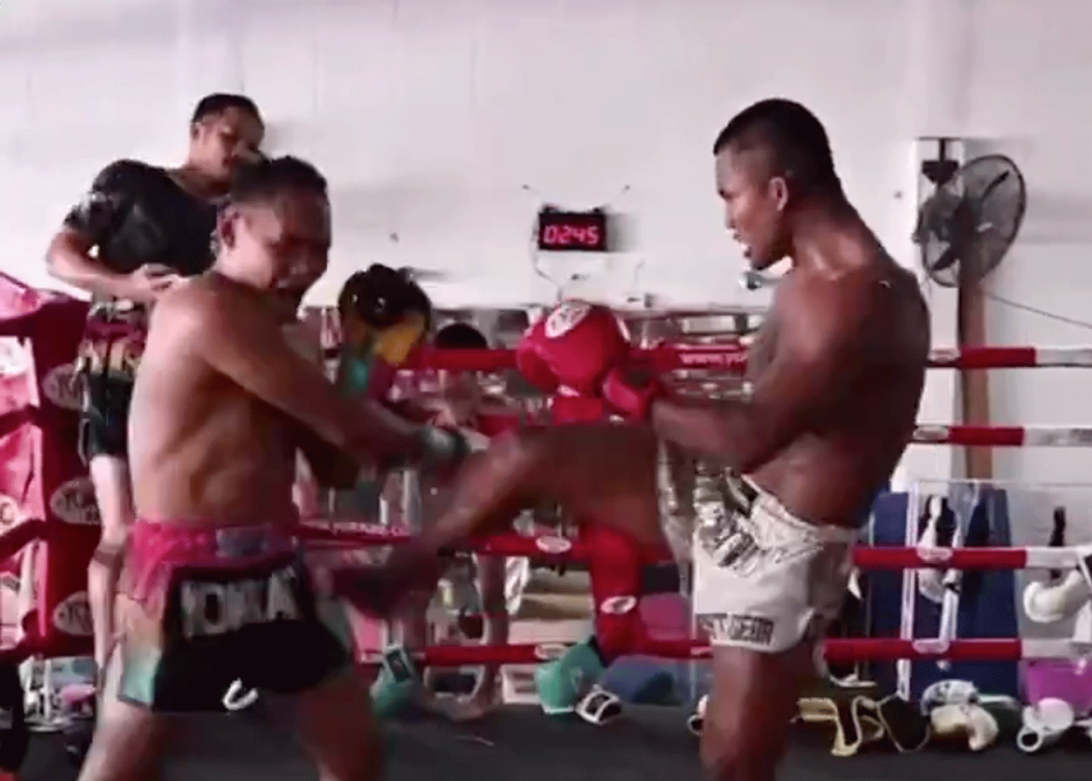 Muay Thai-legendes Buakaw en Saenchai in epische sparring-sessie (video)