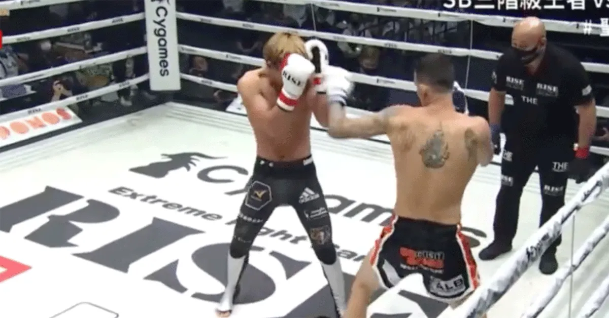 Kickbokser Chad Collins geeft masterclass op Glory Rivals 4 | video
