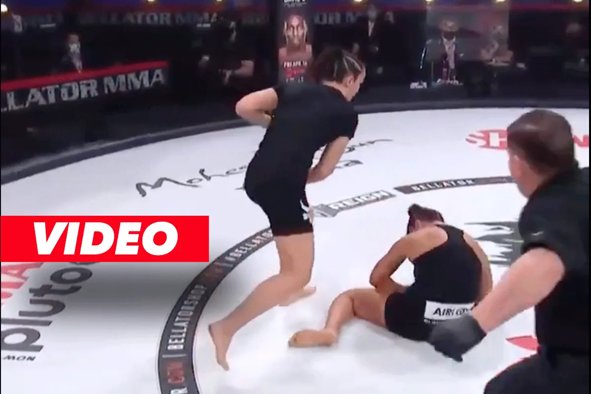 Supersnelle knock-out, vechter gaat neer in 29 seconden