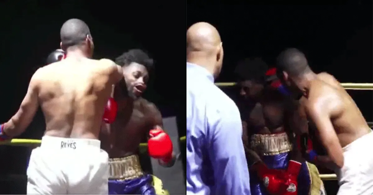 Vieze trucjes bokser onbestraft! 'Hé scheids let op man' (video)