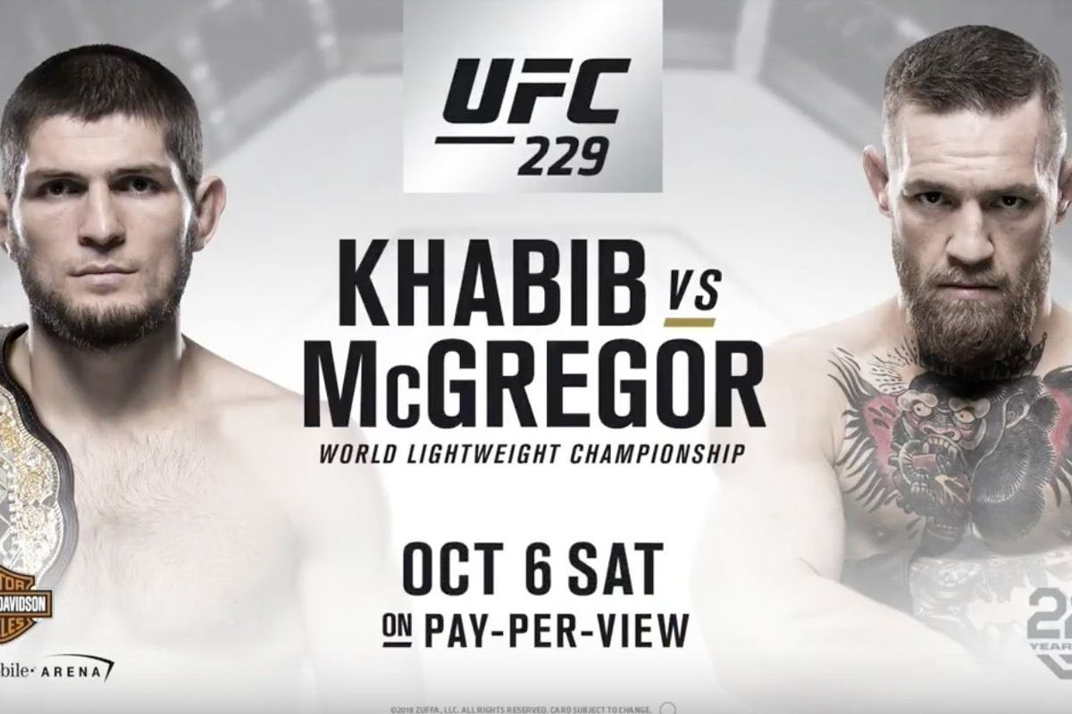 Vijf gevechten toegevoegd aan UFC 229 McGregor vs Nurmagomedov