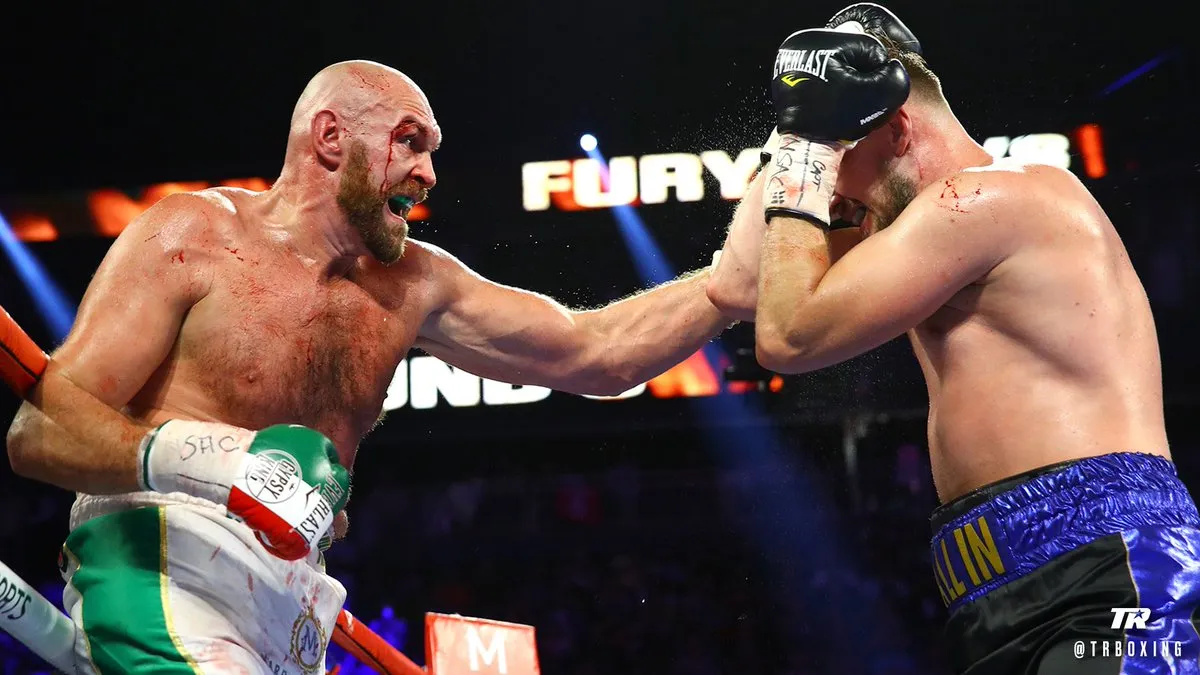 Kapot geslagen Tyson Fury overwint Otto Wallin (boksen)