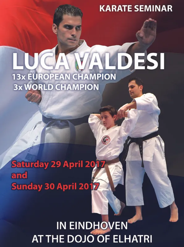 Luca Valdesi seminar bij Budosporten Elhatri