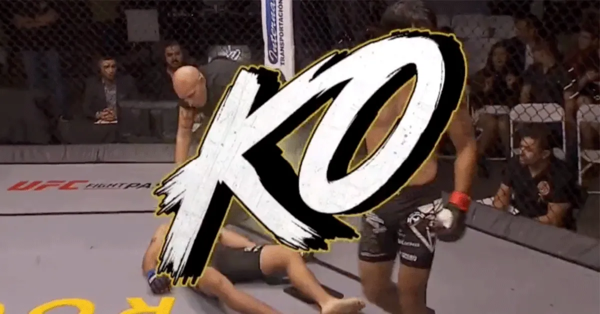 Mag niet! MMA-vechter trapt rivaal 'OUT' met verboden trap