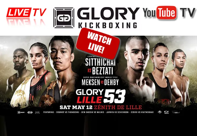 GLORY 53 Lille kijken via live stream op Facebook en Youtube
