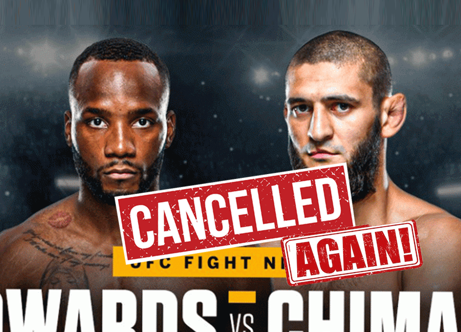 BREAKING: UFC verliest topgevecht voor januari, pech achtervolgt vechters